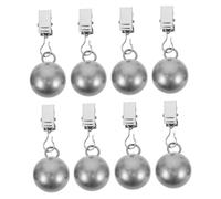 YARNOW Pinzas de Mesa para Manteles de Exterior 8 Piezas, Abrazaderas de Acero Inoxidable en Forma de Bola, Sujetadores Pesados Anti-Viento para Picnic, Camping y Comedor al Aire Libre