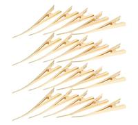 YARNOW Pinzas metálicas de pato 12,5 cm 20 unidades para peluquería profesional, accesorios para el cabello de hierro con agarre seguro para mujeres y niñas