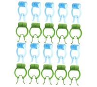 YARNOW Pinzas para Epistaxis 20 Unidades Azul y Verde Tamaño Pequeño Material Resistente Tapones Prácticos para Cuidado Nasal y Uso Doméstico