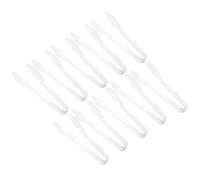 YARNOW Pinzas Transparentes para Alimentos de Plástico, Paquete de 10 Piezas, 23 Cm, Portátiles y Ligeras, Ideales para Catering y Fiestas en Casa