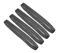 YARNOW Pistas para Tanque de Bricolaje de Goma Negras 4 Piezas | Diseño Compacto y Ligero, Paquete de Cuatro Unidades, Repuesto para Modelo Rc, Color Negro