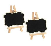 YARNOW Pizarra 3 Piezas de Madera Pequeña con Caballete Triangular con Diseño Pragmático y Uso con Marcadores de Tiza para Decoración y Manualidades
