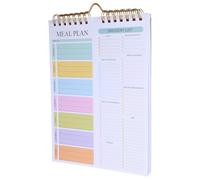 YARNOW Planificador de Comidas para 52 Hojas y Lista de Compras Compras Cuaderno para Planificar Comidas, A5, Papel, 52 Hojas, sin Fecha, Encuadernación de Doble Espiral Oficina