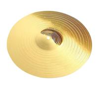 YARNOW Platillo Crash de Batería de Jazz Ligero de Latón Dorado Resistente al Desgaste Adecuado para Práctica y Rendimiento Musical