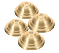 YARNOW Portalámparas de latón dorado, base de lámpara de doble nivel en set de 4, apto para espacios habitables y comedores con mantenimiento accesible