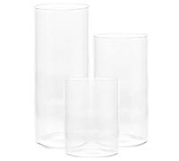 YARNOW Portavelas de Transparentes Diseño Exterior Hermoso y Resistente al Desgaste 3 Piezas para de Bodas y en Mesa de Salón