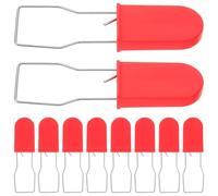 YARNOW Precintos de Seguridad Numerados de Alambre Metálico y Plástico Rojo, 50 Unidades, Sellos Antimanipulación Multiusos para Embalaje y Logística Industrial