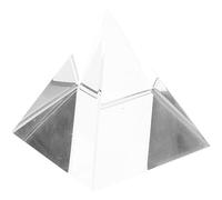 YARNOW Prisma Piramidal de Vidrio 40mm para Fotografía y Experimentos Ópticos, Prisma de Luz para Enseñanza Científica y Decoración de Escritorio