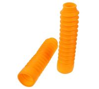 YARNOW Protector de Horquilla Delantera de Goma para Motocicleta Instalación Sencilla y Fácil de Limpiar, Adecuado para Fuelles de Horquilla de Dirt Bike Color Amarillo