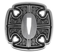 YARNOW Protector de Mano para : Tsuba para Espada Japonesa, Ideal para Entrenamiento en Artes Marciales - Tsuba de Guarda Wakizashi de Estilo Antiguo - Pieza de Repuesto para restauración de Espadas,