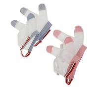 YARNOW Protectores Antifricción Para Dedos De Niño, Unisex, Malla Transpirable y Antisucción, Ajustables Para Corregir Hábito De Chuparse, Ideales Para Dormir y Uso Diario, Pack 4 Piezas m