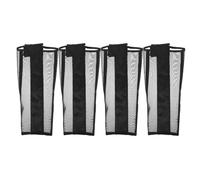 YARNOW Protectores Antimoscas para Patas de Caballo 4 Piezas, Botas de Mosca Transpirables de Malla Ligera Negra, Botas de Salto y Ejercicio, Botines Compactos para Actividades al Aire