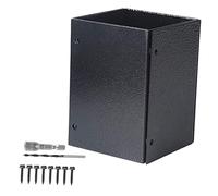 YARNOW Protectores De Base Ajustables Para Estructuras De Terraza y Jardín, Base Cuadrada Metálica Resistente Para Barandillas y Buzones, Soporte Anti-deslizante Para Elementos Exteriores