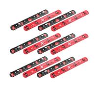 YARNOW Pulseras Slap Ninja Para Niños y Niñas, 24 Piezas (2 Diseños x 12 Unidades), Bandas Elásticas De Muñeca Negras y Rojas, Accesorio Divertido Para Fiestas, Cumpleaños y Juegos Infantiles