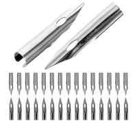 YARNOW Puntas de Repuesto Tinta Uniforme para Pluma Estilográfica de Iraurita 30 Color Plata, Fáciles de Dominar Ideales para Caligrafía y Práctica de Estudiantes