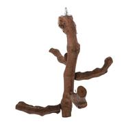 YARNOW Rama De Árbol Estante Árbol De Pájaro Interior Perca Soportes Palos De Pie Pájaro Juguetes para Posarse Vara Pájaros Jugando Soporte Palo Varillas para Pájaros Brown De Madera