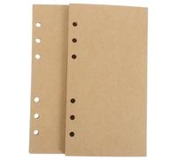 YARNOW Recambios de Papel Kraft A6 80 Hojas Sueltas para Planificador, Insertos en Blanco Resistentes para Cuaderno, Recargas de Hojas para Agenda y Diario Personal