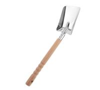 YARNOW Recogedor de Cenizas Mango de Madera para Chimenea de Acero Inoxidable Pala Resistente y Versátil para Limpieza de Estufas y Jardines