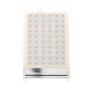 YARNOW Reemplazo del Cabezal de Ducha Cascada Rectangular Beige Boquilla de Ducha de Baño 60 Agujeros y Rociador Uniforme Tipo Cascada