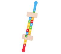 YARNOW Regla Digital de Aprendizaje Matemática para Juguete Educativo de Madera 10 Números Portátil y Duradero para Enseñanza Aritmética y Desarrollo Infantil