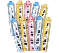 YARNOW Regla Recta Portátil de Plástico Decoración Colegio, Fácil de Leer y Llevar, Adorable Regla Multifunción para Estudiantes en Diseño y Topografía Color Aleatorio