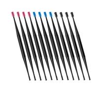 YARNOW Removedor de Cerumen de Silicona Doble Punta 12 Pcs, Herramienta Portátil y Fácil de Lavar para Limpieza de Oídos en Casa y Oficina