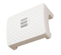 YARNOW Reposapiés Sencillo Blanco Rodillo de Masaje y Protección Antideslizante, Diseño Simple de PP para Oficina y Hogar, Apoyo Cómodo para Pies