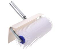 YARNOW Rodillo de púas para suelos epoxi con marco - Herramientas autonivelantes para cemento - Rodillo de púas para compuesto de nivelación para cemento, hormigón y pintura - Eliminador de