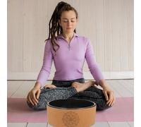YARNOW Rueda de Yoga Portátil de Corcho Natural Antideslizante Herramienta Práctica para Entrenamiento de Espalda Corrección Postural y Ejercicios de Flexibilidad 1 Pieza