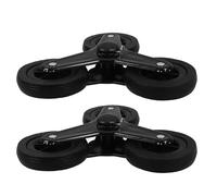 YARNOW Ruedas Triangulares para Carrito de Compras, 2 Unidades, Acero Espuma, Repuesto para Subir Escaleras, Ruedas para Carros de Verduras y Carretillas, Accesorio para Transporte