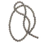 YARNOW Separadores de Joyería para Pulseras y Colgantes Móviles, Cuentas Naturales Redondas 4mm 90 Piezas, Fáciles de Usar en Manualidades y Proyectos DIY