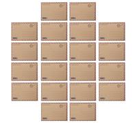 YARNOW Sobres de Aerolíneas Vintage 48 Unidades en Papel Kraft Tarjetas de Felicitación y Papelería para Escritos Personales, para Correspondencia y Eventos de Navidad