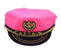 YARNOW Sombrero De Capitán Para Cosplay y Fiesta Adulto Unisex 58 Cm Ajustable Rosa Gorra Náutica Para Disfraces Temáticos y Eventos Náuticos