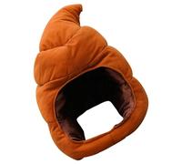 YARNOW Sombrero de Peluche Marrón Forma de Broma, Fácil de Poner y Que No Se Cae, Adecuado para Fiestas y Juegos de Disfraces para Adultos