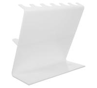 YARNOW Soporte Organizador Diseño en Blanco de Pipetas de Plástico Forma de Z Compacto y Fácil de Mantener para Laboratorios para Escritorios Científicos