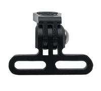 YARNOW Soporte para Faro de Bicicleta Antideslizante Soporte de Luz de Aluminio, Aleación de Aluminio y Plástico, Negro Giratorio, Ligero, para Luces de Bicicleta y Cámara Deportiva