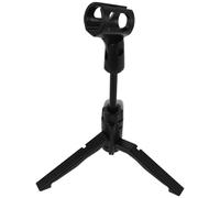 YARNOW Soporte para Micrófono de Escritorio con Trípode Plegable y Clip Ajustable, Base Estable Compacta para Grabación, Podcasting y Transmisión en Estudios y Oficinas