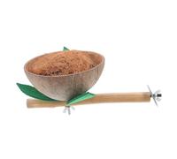 YARNOW Soporte para Nido De Pájaro Loro Casita para Pájaros De Cáscara De De Madera para Aves Pequeñas como Periquitos y Agapornis