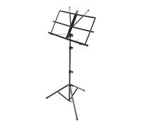 YARNOW Soporte para Partituras Musicales Plegable Ajustable, Atril Portátil para Lectura de Libros y Manuscritos Tamaño A4 Trípode Retráctil, Adecuado para Enseñanza y Uso Doméstico