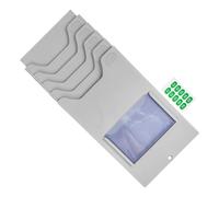 YARNOW Soporte para Tarjetas de Pared 5 Bolsillos, Organizador de Plástico Versátil y Ahorro de Espacio, Adecuado para Oficina y Fábrica, Paquete de 2 Unidades
