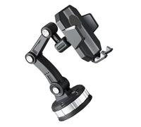 YARNOW Soporte para teléfono móvil con Ventosa para Coche, Material ABS y Metal, Uso en navegación y Verano, desmontaje Sencillo, Color Negro