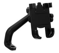 YARNOW Soporte para Teléfono Multifuncional Ajustable de Aleación de Aluminio Negro para Motocicleta y Vehículo Eléctrico, Compatible Espejos Retrovisores, Antideslizante y