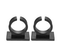 YARNOW Soportes para Micrófono Inalámbrico Cuadrados 2 Piezas con Adhesivo Trasero Clips de Plástico para Micrófono Portátil Uso Profesional Compatible