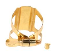 YARNOW sujetadores de saxofón cierre ligaduras Accesorio ligadura de saxofón saxo alto clip de saxofón clip para saxofón alto Sujetador de ligadura de saxofón partes de saxo latón Dorado