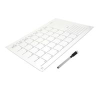 YARNOW Tablero de Exhibición Creativo de Notas Semanales Acrílico Transparente 3D, Pizarra Borrable para Planificación y Mensajes en Aulas y Oficinas