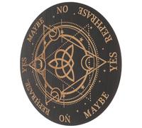 YARNOW Tablero de Péndulo Grande de Madera Tallada para Adivinación Wicca Artículo de Radiestesia Diseño Artístico Herramienta Espiritual para Altar y Meditación Suministros para