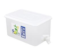 YARNOW Tanque de Agua para Exteriores de 5l con Grifo, Plástico Blanco Ligero y Buen Sellado, Adecuado para Camping y Uso Doméstico