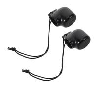 YARNOW Tapas Antipolvo para Válvula de Tanque de Buceo 2 Unidades Negras Tipo Pipa, Protección Resistente al Agua para Regulador 2 Cordón, Accesorio Imprescindible para Equipo de Buceo