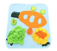 YARNOW Tapete de Alimentación para Conejos Pequeño de Franela, Alfombra Interactiva para Búsqueda de Comida, Estera Antideslizante Resistente para Mascotas Pequeñas, Juego