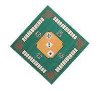 YARNOW Tapete de Mahjong Antideslizante para Adultos, Tamaño 84x84 Cm, Tela Gruesa Verde, Mantel de Mesa para Juegos de Cartas y Póker, Adecuado para Hogar y Restaurantes